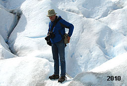 Hans Hendriksen auf dem Perito Moreno Gletscher, Argentinien